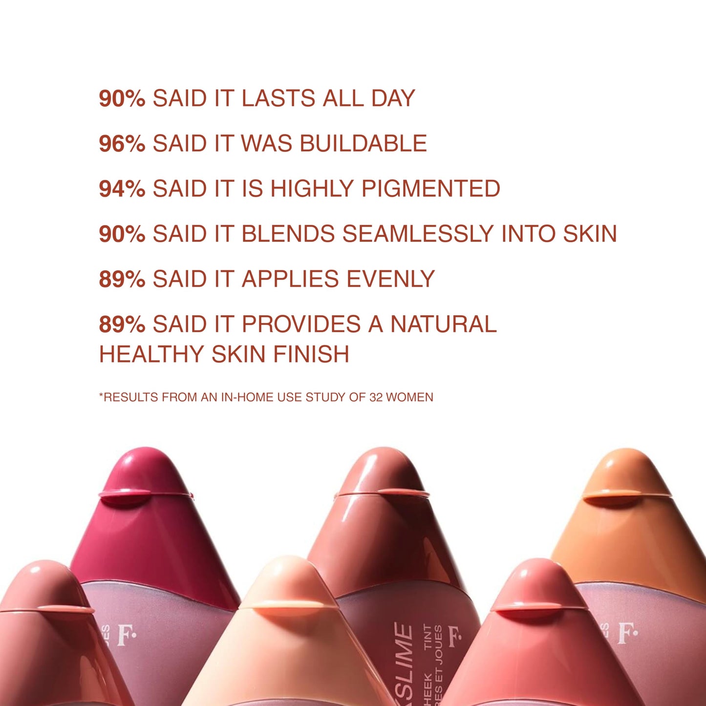 Freck Beauty CHEEKSLIME Lip and Cheek Tint, 15ml | Liquid Cream Blush Makeup, Long Lasting Pigmented Natural Skin Finish | Blends Seamlessly, Dries Down for All Skin Tones | Fielding (Soft Rust)