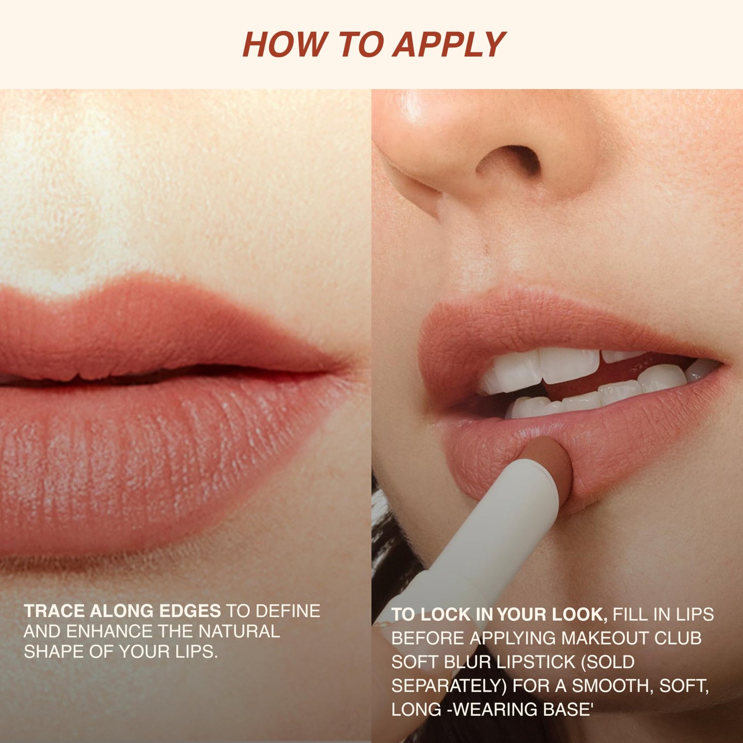Freck MAKEOUT CLUB Nude Muse Lip Liner, 0.12oz | Retractable Pencil, Long Lasting Lip Plumper & Definer | Infused with Jojoba and Hyaluronic Acid | Vegan, Cruelty Free | Rosey Cinnamon