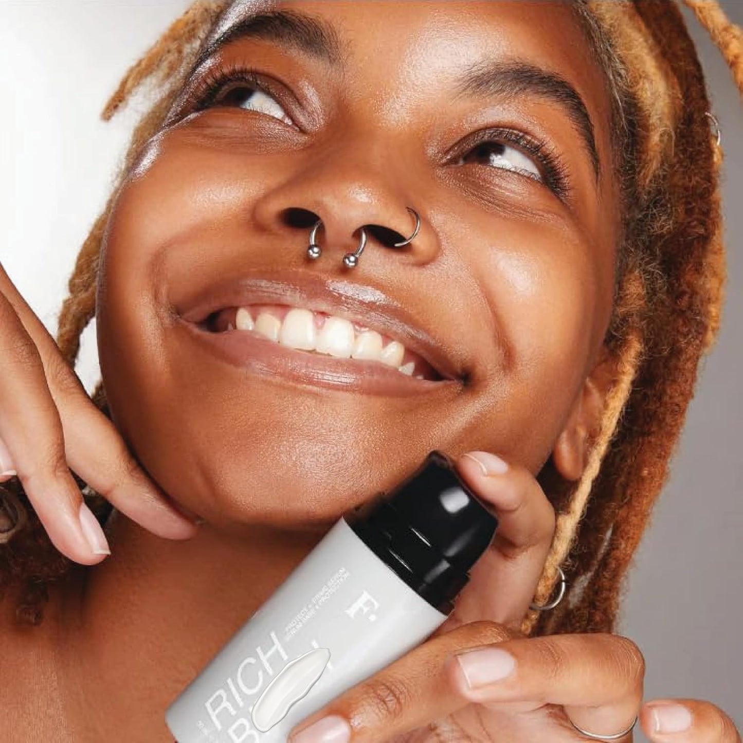 Freck Beauty RICH Babe Duo Protect + Prime Serum and Lip Balm Set | Hydrating Face Primer Glow Barrier Makeup Base Plumping Lip Treatment Smooth Nourished Lips