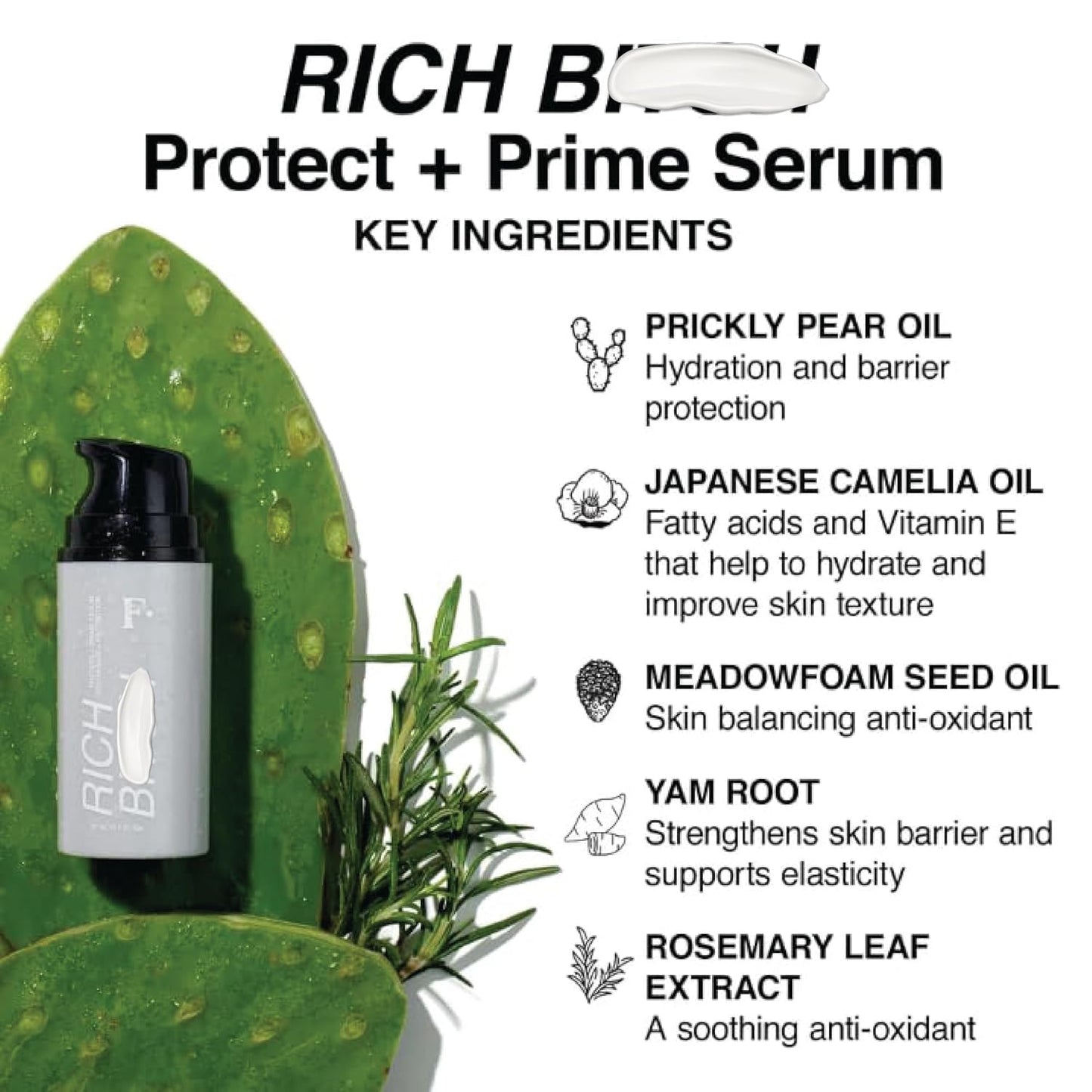 Freck Beauty RICH Babe Duo Protect + Prime Serum and Lip Balm Set | Hydrating Face Primer Glow Barrier Makeup Base Plumping Lip Treatment Smooth Nourished Lips